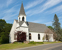 Methodist church in central Byfield